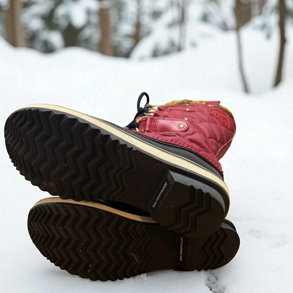Sorel❄️ Womens 🔥Sz 6 Waterproof Insulated Boots Torfino II Snow Winter Red $225